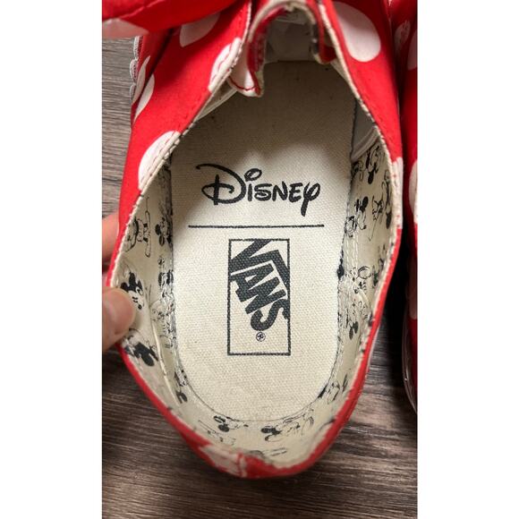 Rare Disney x Vans Authentic Gore Minnie Red Bow Women’s 11 / Men’s 9.5 EUC - Picture 5 of 9